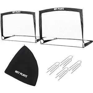 Net Playz Soccer Goal Easy Fold-Up Training Goal, Set of 2