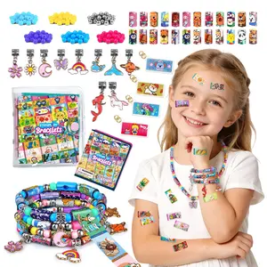 Sticker Bracelet DIY Set, 240 Mini Stickers + Collection Book, Girls Handmade Craft Toy, Fun Activity Kit