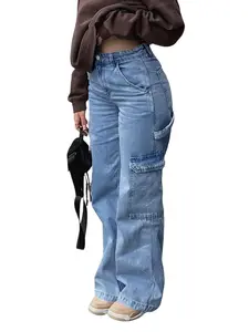 Teen Girls' Y2K Style Cargo Pants, Trendy Casual Design, Comfortable Non-Elastic Fabric, Perfect for Daily Wear & Outdoor Adventures