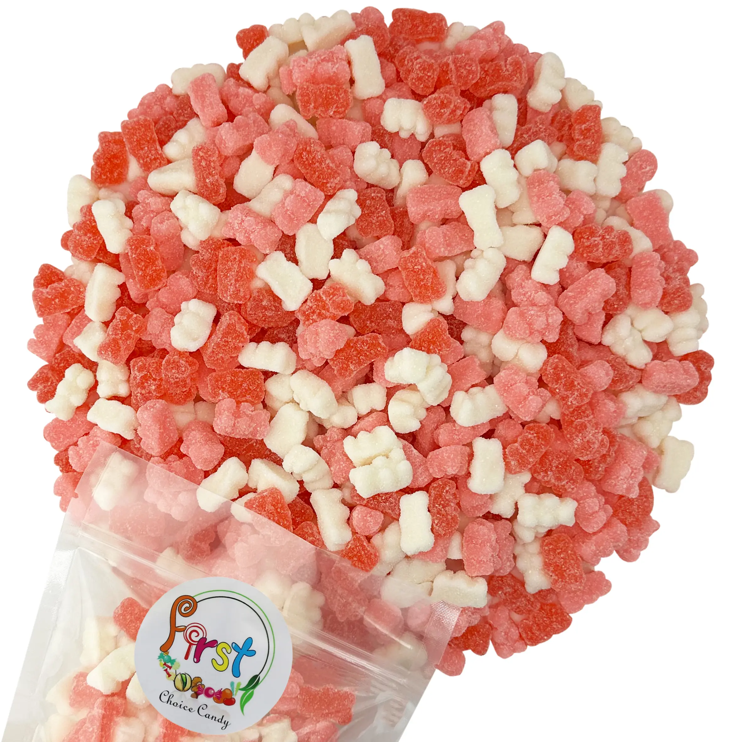 VALENTINES MIX SOUR GUMMY FUN BEARS 2 LB BAG