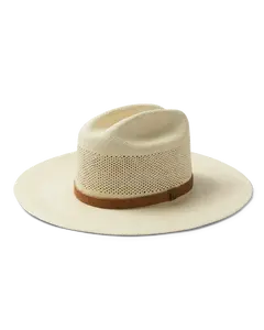 Valle Panama Handmade Straw Rancher, Natural Adjustable Sunscreen Hat with Straw Brim, Country Western Cowboy Hat, Handmade Straw Hat