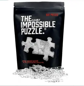 The Clearly Impossible Puzzle - The Original Viral Clear Puzzle - 100, 200, 500, 1000 Piece