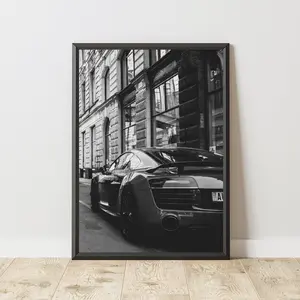 Audi R8 Poster, Audi R8 Print, Audi R8 Wall Art, Iconic Car Poster, Sports Car Poster, Motorsport Wall Art, Classic Car Poster