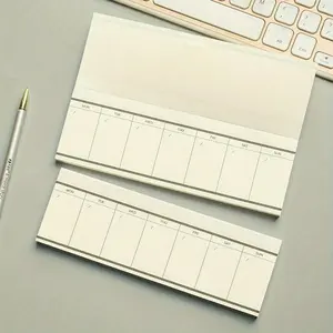 1pc 50sheets Simple Week Plan Schedule Memo Pad Student Portable Mini Memo Pad