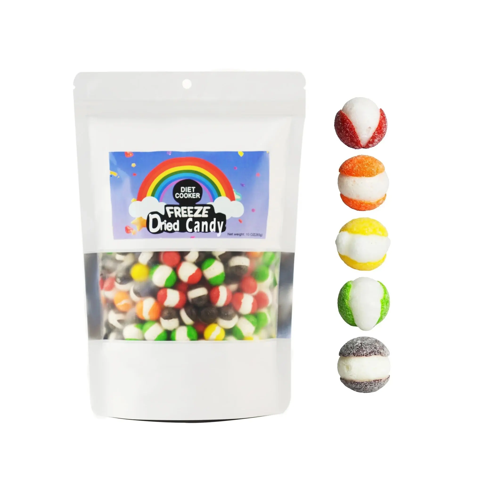 Candies Freeze Dried Skittles - Original Rainbow Delight Crunchy Fruity Delightful Candy for All Ages