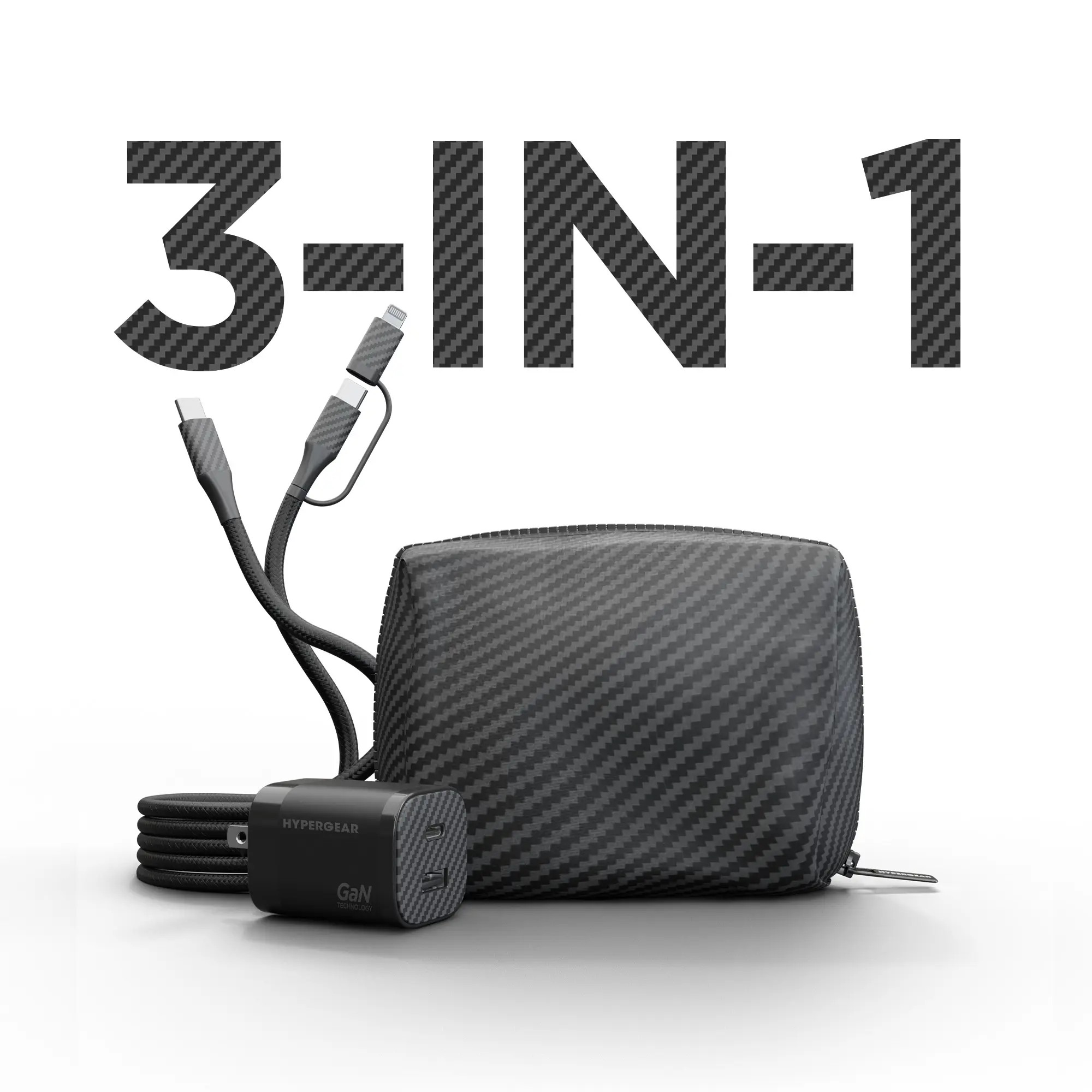 HyperGear TECHcessories | 30W USB-C PD Charging Kit with Travel Pouch