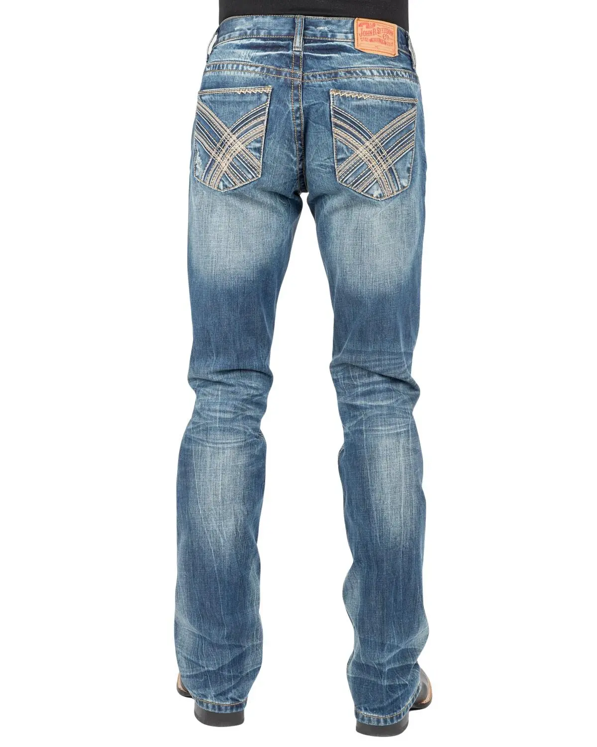 Stetson Men's 1014Rocker Fit Bootcut Jeans - 11-004-1014-4082 Bu Stetson Men's 1014Rocker Fit Bootcut Jeans - 11-004-1014-4082 Bu