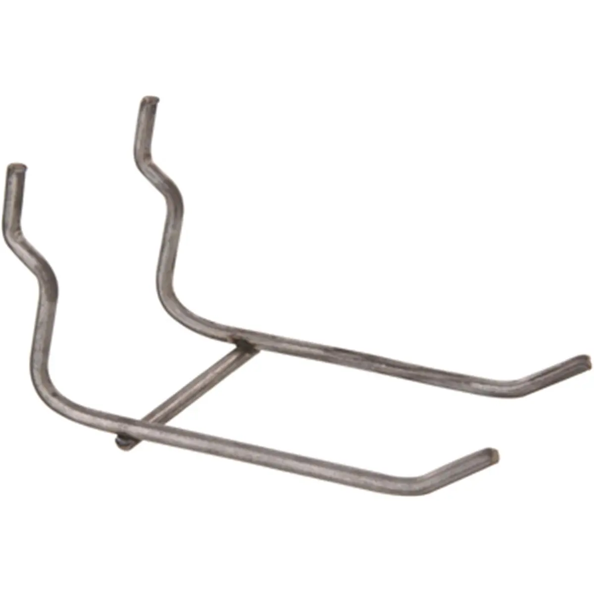 6 in. Pegboard Double Hook, Zinc Plated