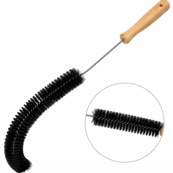 Washer & Dryer Vent Brush Cleaner Squeegee, Reusable Household Cleaning Tool with Long Flexible Rod, Stiff Bristles for Dust Removal & Blockage Prevention for Washing Machines