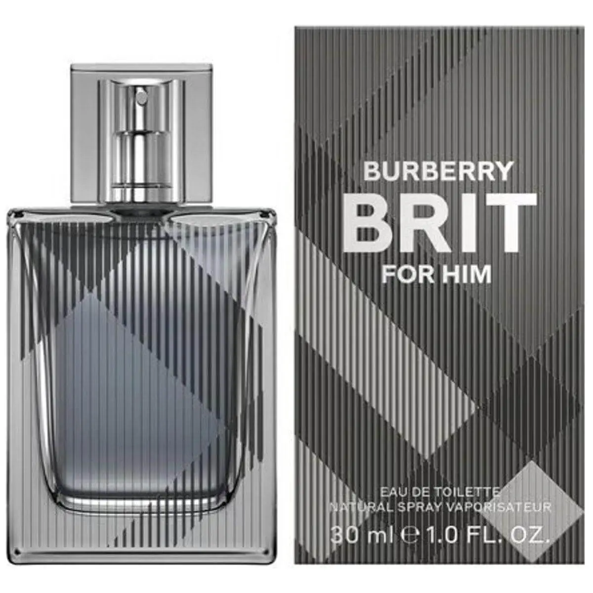 BURBERRY Brit for Him Eau de Toilette (EDT) Men's Aromatic Woody-Spicy Cologne - 1.0 fl oz Fragrance with Green Mandarin, Ginger Top Notes, Rose-Infused Cedarwood Blend, Woody & Earthy Scent, New in Box, Fragrances, Men's Fragrance
