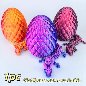 Dragon Egg Toy Set, Includes 13cm Dragon Egg and 30cm Dragon, Easter Eggs, Creative Desktop Decoration, Holiday and Desk Decor