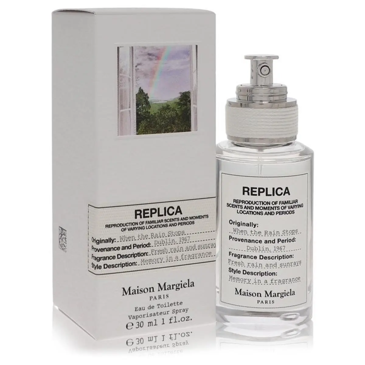 212 MAIN Maison Margiela Replica When The Rain Stops 30 ml Unisex Woody-Aquatic & Floral Luxury Fragrance Eau de Toilette Spray Bottle, Moss & Pine Scent, Liquid Spray with Lasting Effects, Floral Unisex Fragrance, Lasting Effects Unisex Fragrance