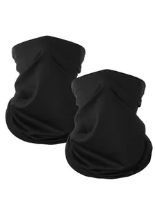 2-Pack Multifunctional Sun Protection Neck Gaiter Face Cover Scarf, Breathable, Warm, Sun & Wind Proof Neck Warmer, Suitable for Skiing, Fishing, Hiking and Cycling