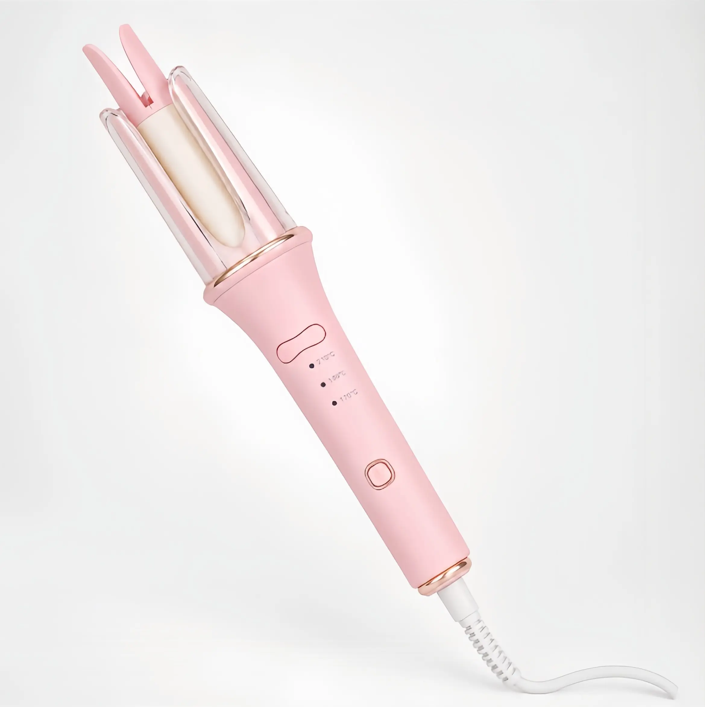 Adults' 25mm Automatic Hair Curler for Beginners - ABS Plastic Hair Styling Tool with 2-Way Rotating, Ionic Care, 3 Heat Settings, Straight Function, Damage-Free Daily Care, Gift-Ready