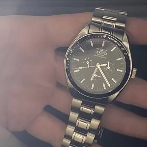 Invicta Silver Special Japan Movement Watch with Tachymeter Feature