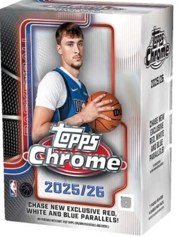 2025/26 Topps Chrome Basketball 7-Pack Blaster Box