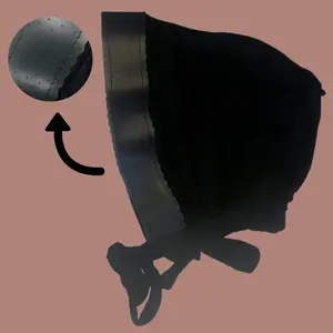 The GENTLE Grip Cap Black Non-Slip Hijab Undercap with Silicone Grip & Tie-Back By Get A Grip