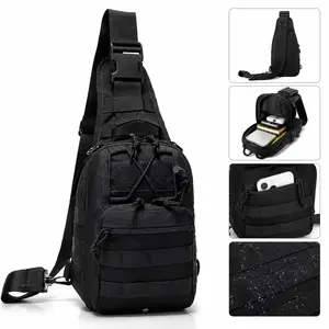 Tactical Sling Backpack for Men, Military Crossbody Bag Waterproof, EDC Small Tactical Sling Shoulder Pack for Outdoor Hiking Travel Everyday Carry