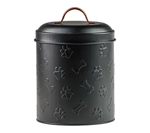 10 Strawberry Street Puppy Paws Matte Treat Canister, Small