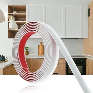 Peel and Stick Wall Molding Trim 10ft - Self-Adhesive Flexible PVC Molding for Walls, Baseboards, Mirrors &  Decor, White (Paintable)