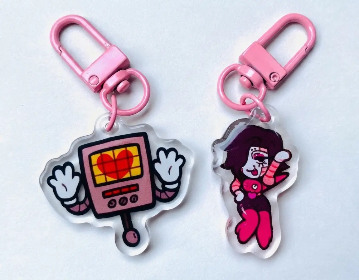 Mini Mettaton Acrylic Keychains, Gift For Friends