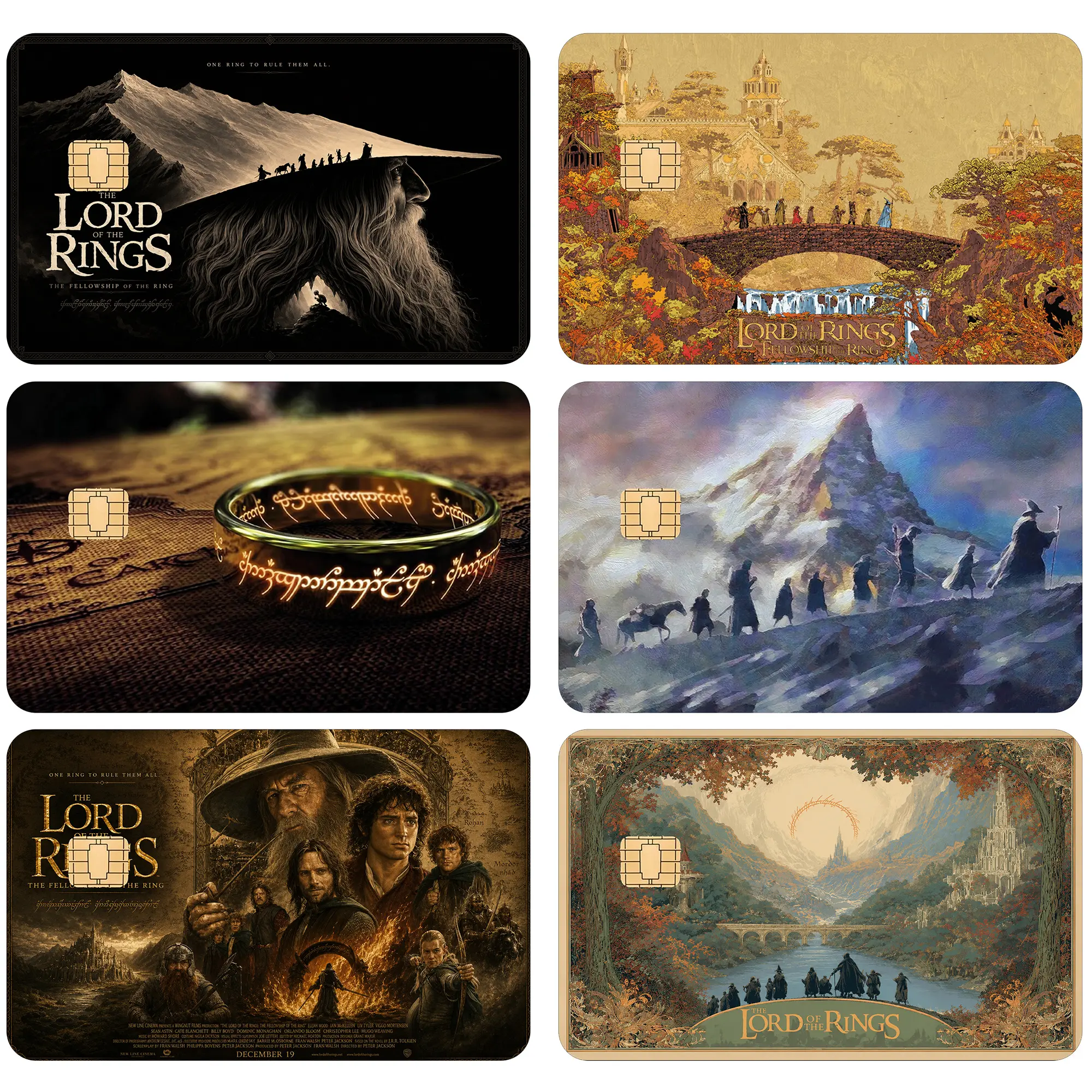 The Lord of the Rings Credit Card Sticker, LOTR Movie Card Skin, Perfect for LOTR Fans, Movie Lover