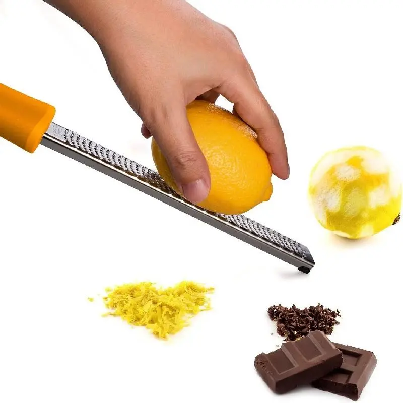 High-Quality Stainless Steel Cheese Grater, Lemon Zester, Garlic Peeler, Nutmeg Slicer, Chocolate Fruit Vegetable Shredder, Kitchenware, Kitchen Gadget, Kitchen Fruit Utensil, Ergonomic Handle