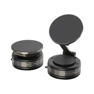 360° Adjustable Vacuum Magnetic Phone Holder for Car/Gym/Mirror/Shower, Ultra-Strong Suction Cup  Universal