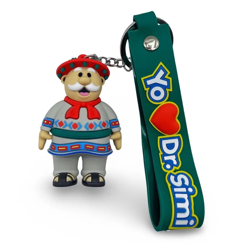 Doctor Simi Huichol Llavero Keychain - Traditional Mexican Doll with Unique Design and Colorful Features