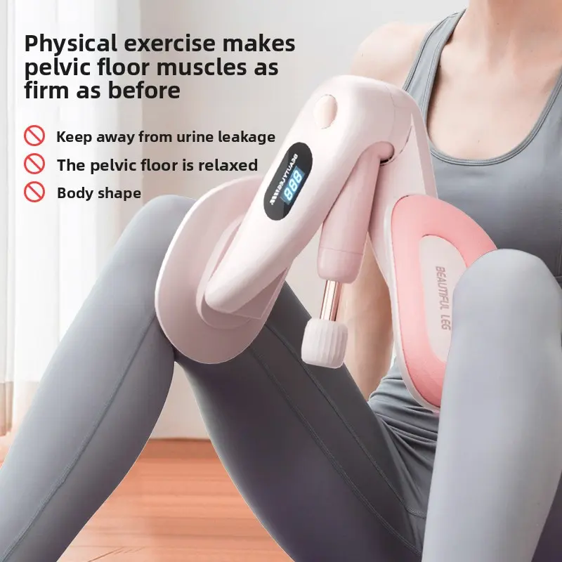 Pelvic Floor Trainer for Women, Smart Kegel Exerciser with Sensor and Dual-Action Hip Toner that Strengthens Core Muscles for Postpartum Recovery, Pelvic Trainer, Smart Sensors, Postpartum Weakness, Accurate, Home Use, Leg, Strengthens Pelvic Floor