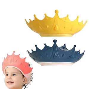 Silicone baby ear-protecting bath cap, adjustable non-slip shampoo cap set, newborn eye-protecting waterproof bath cap, two-piece anti-slip shampoo cap set, safe shampooing tool, Shower Caps