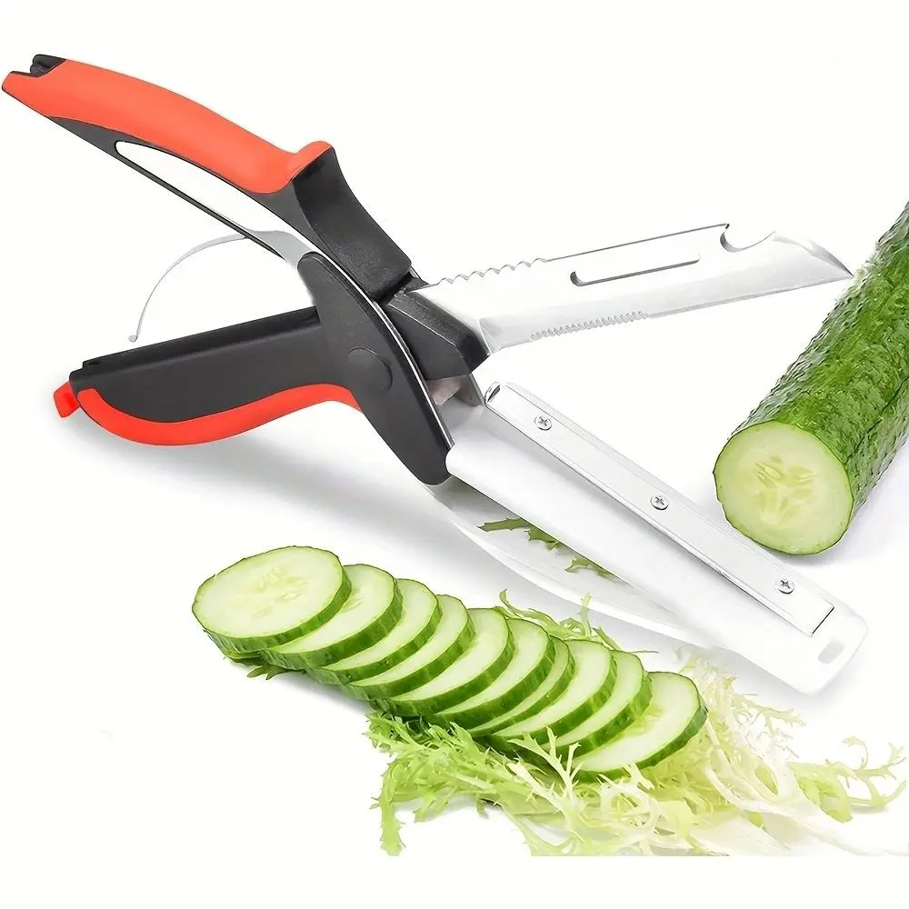 Vegetable Cutting Scissors, Kitchen Shears, Meat Scissors, Quick Vegetable Slicer, for Home Use, Kitchenware Vegetable Cutting Scissors, Kitchen Shears, Meat Scissors, Quick Vegetable Slicer, for Home Use, Kitchenware