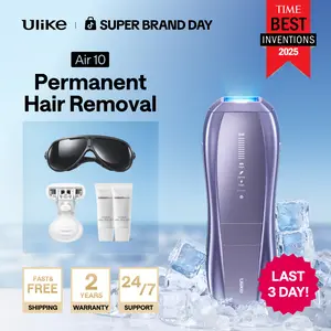Ulike Laser Hair Removal, Air 10 IPL Hair Removal Device with Ice Cooling Comfort, Dual Lights, Skin Sensor & SHR Mode for Women & Men, Long-Lasting & Salon-liked Hair Removal Nearly Painless Result at Home, Christmas Present