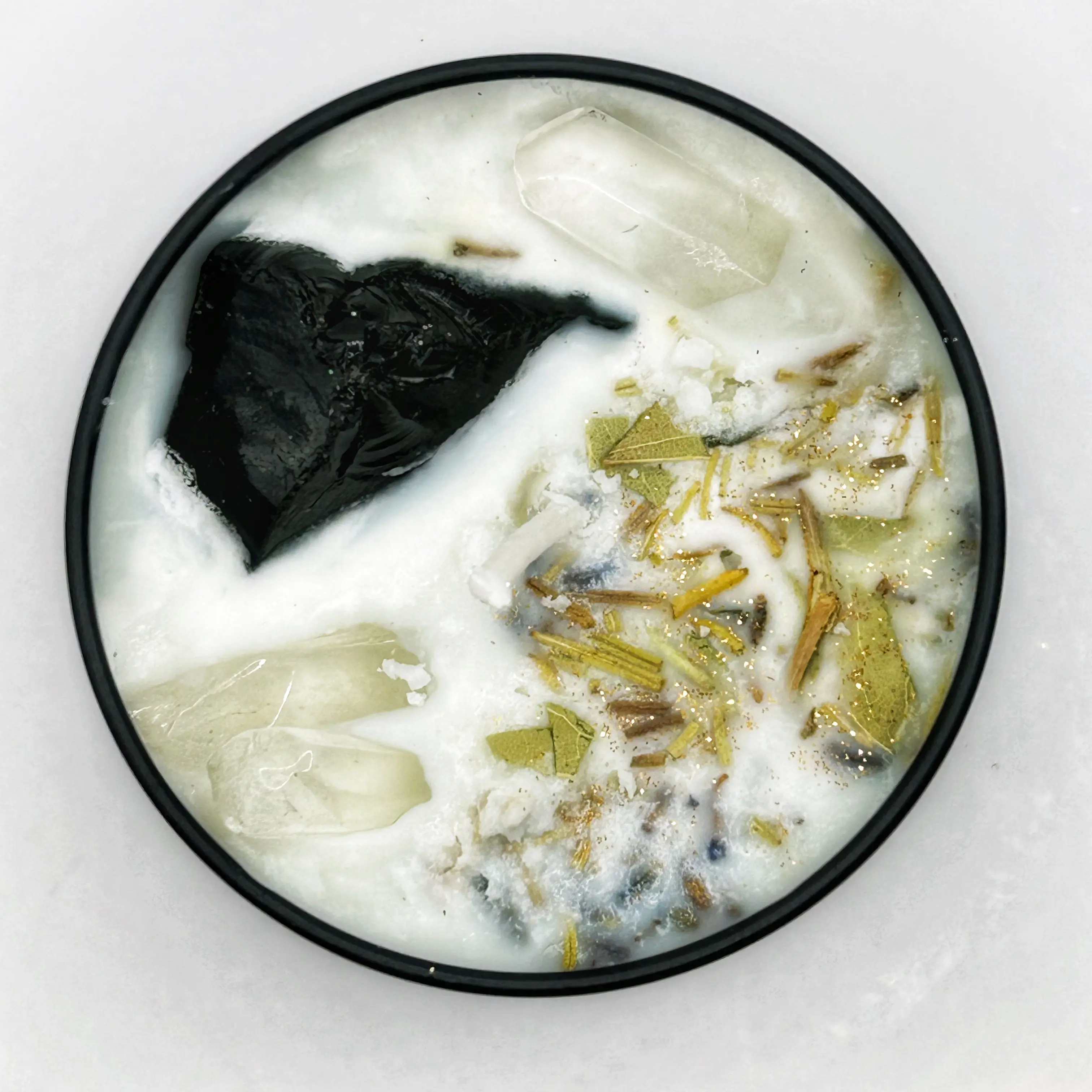 Black Obsidian Protection Candle
