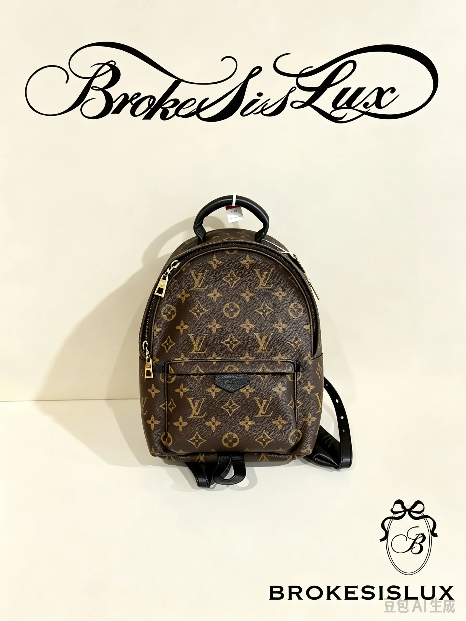 Pre-owned Louis Vuitton Palm Springs PM Backpack, Classic Monogram Canvas