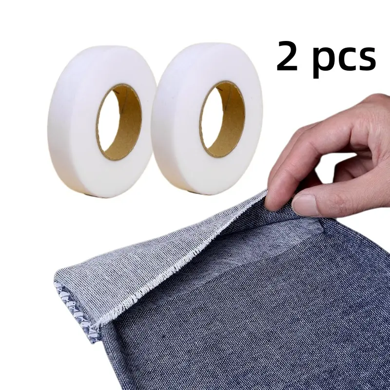 2 PCS 2559 Inch Double-sided Adhesive Lining, Hot Melt Non-woven Interfacing, Iron-on Adhesive Fabric, For Garments, Pant Hems, Short Fabrics, Double-sided Adhesive Interfacing-MM1
