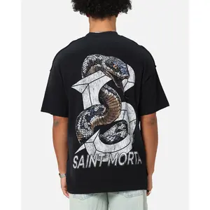 Saint Morta Venom Boxy T-Shirt Sunfade Black