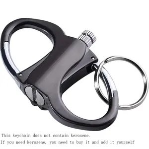 Essential metal keychains for outdoor,can be used as a match(without kerosene),car and home,Easy to carry