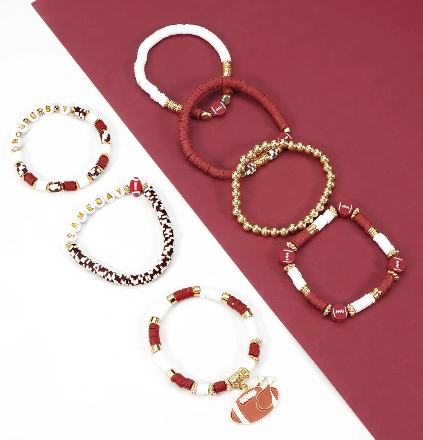 Ardorchid USA Flag Bracelets Valentine's Day Heishi Bracelets St. Patrick's Mardi Gras Beaded Bracelets Easter Rainbow Juneteenth Rasta Bracelets Ardorchid USA Flag Bracelets Valentine's Day Heishi Bracelets St. Patrick's Mardi Gras Beaded Bracelets Easter Rainbow Juneteenth Rasta Bracelets