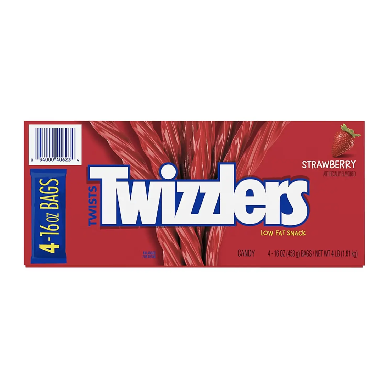 Twizzlers Strawberry Twists 4 lb Twizzlers Strawberry Twists 4 lb