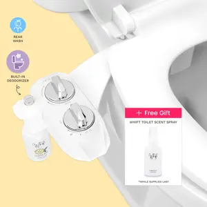 WHIFT 120 Bidet Cold Water Bidet with Built-In Deodorizing Spray, Rear Wash Mode & Advanced Cleaning Features