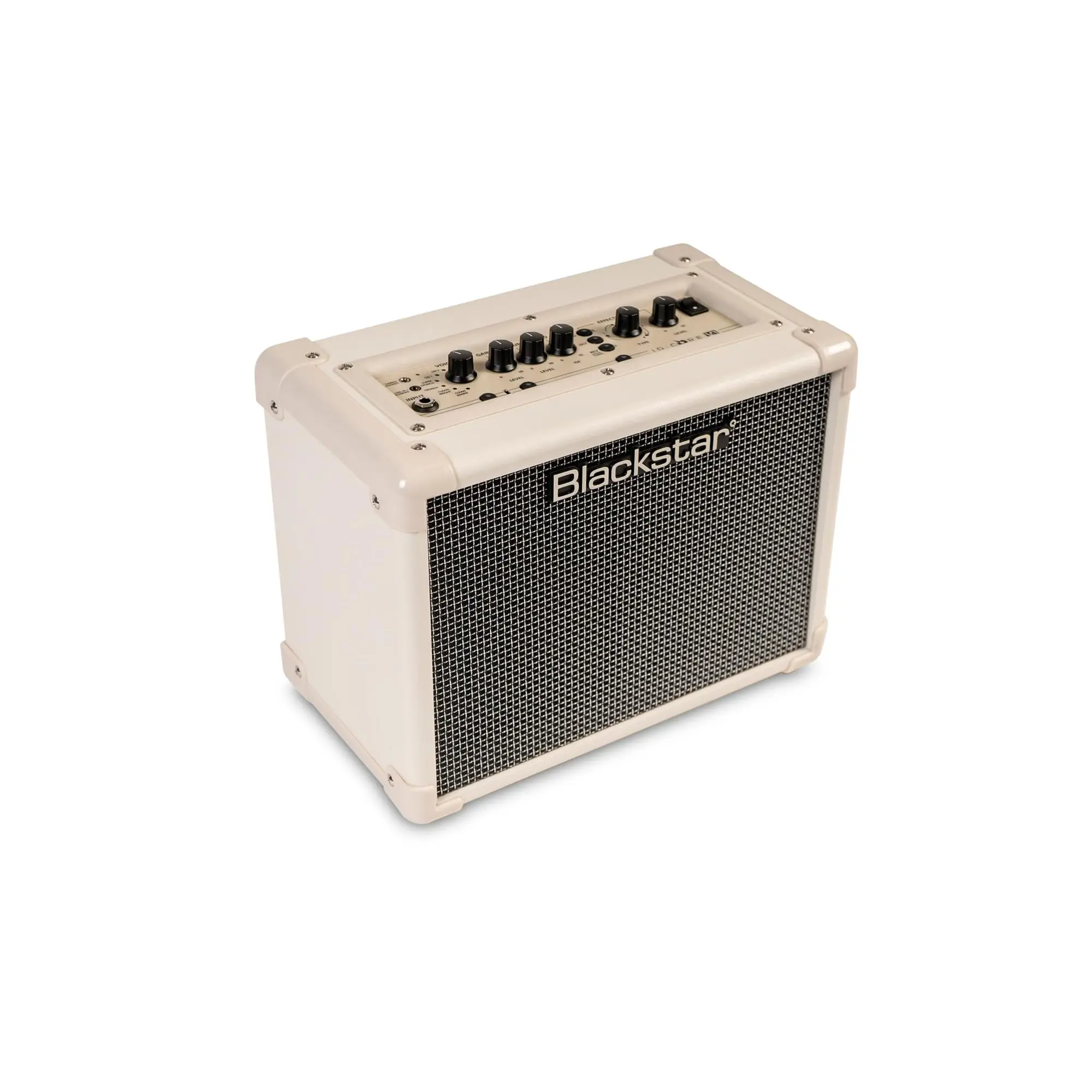 Blackstar ID:Core V4 Stereo 10 Digital Combo Amplifier - 10W, 2x3in, Power Reduction, Streaming, Low-Latency Recording, Double Cream, Phone Compatible, USB-C 20W, Includes Blackstar Architect Software, Compact, Adults, 5-Inch Stereo Speakers, Stream & Rec