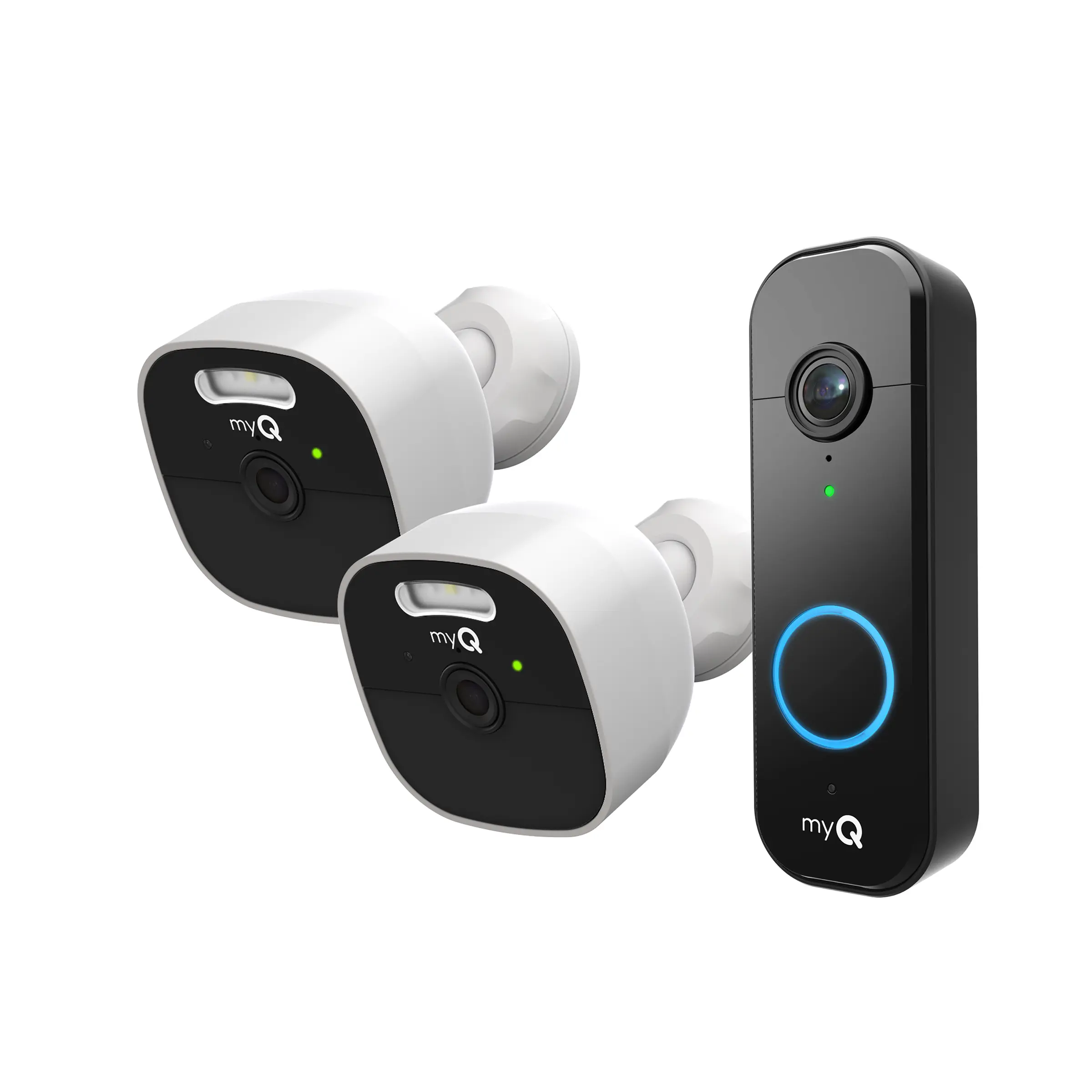 myQ Outdoor Battery Camera 2-Pack & Video Doorbell Bundle