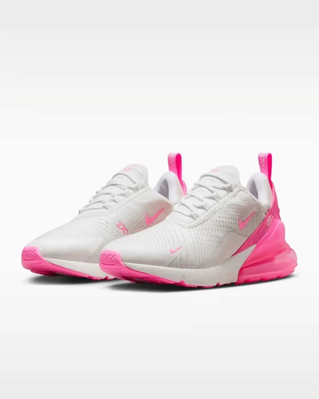 Women's Nike Air Max 270 Summit White Pink Spell Summit White Trainer Sneaker HJ3222 104 Women's Nike Air Max 270 Summit White Pink Spell Summit White Trainer Sneaker HJ3222 104
