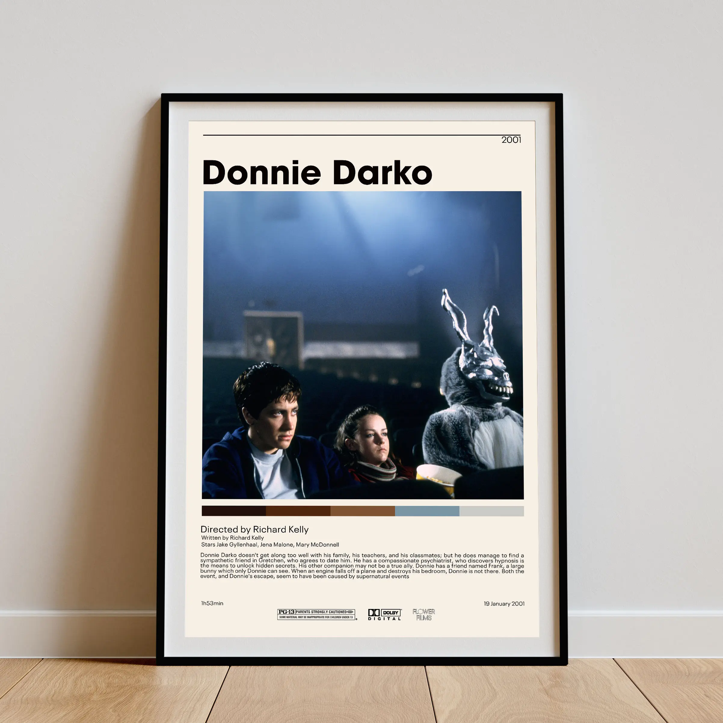 Donnie Darko Poster | Richard Kelly, Minimalist Movie Poster, Vintage Retro Art Print, Custom Poster, Wall Art Print, Home Decor