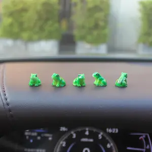 10 Mini Frog Cute Car Accessories - Rear View Mirror & Dashboard Decorations Adorable Figurines For  Garden Home Interior Decors