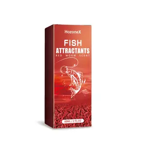 Concentrated Red Worm Fishing Attractant Liquid, Strong Fish Luring Power, Rapid Nesting & Gathering, Universal Small Additive for Wild Fishing, Black Pits