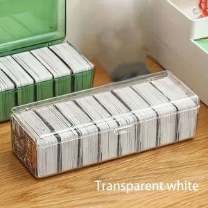 11in Card Storage Box For Trading Cards Game Hard Cards Box Can Hold 800 Cards Or 450 Cards With Sleeved Card Holder Fit For Mtg Cards And Ptcg Cards, Card Carrying Case Easy To Store And Carry