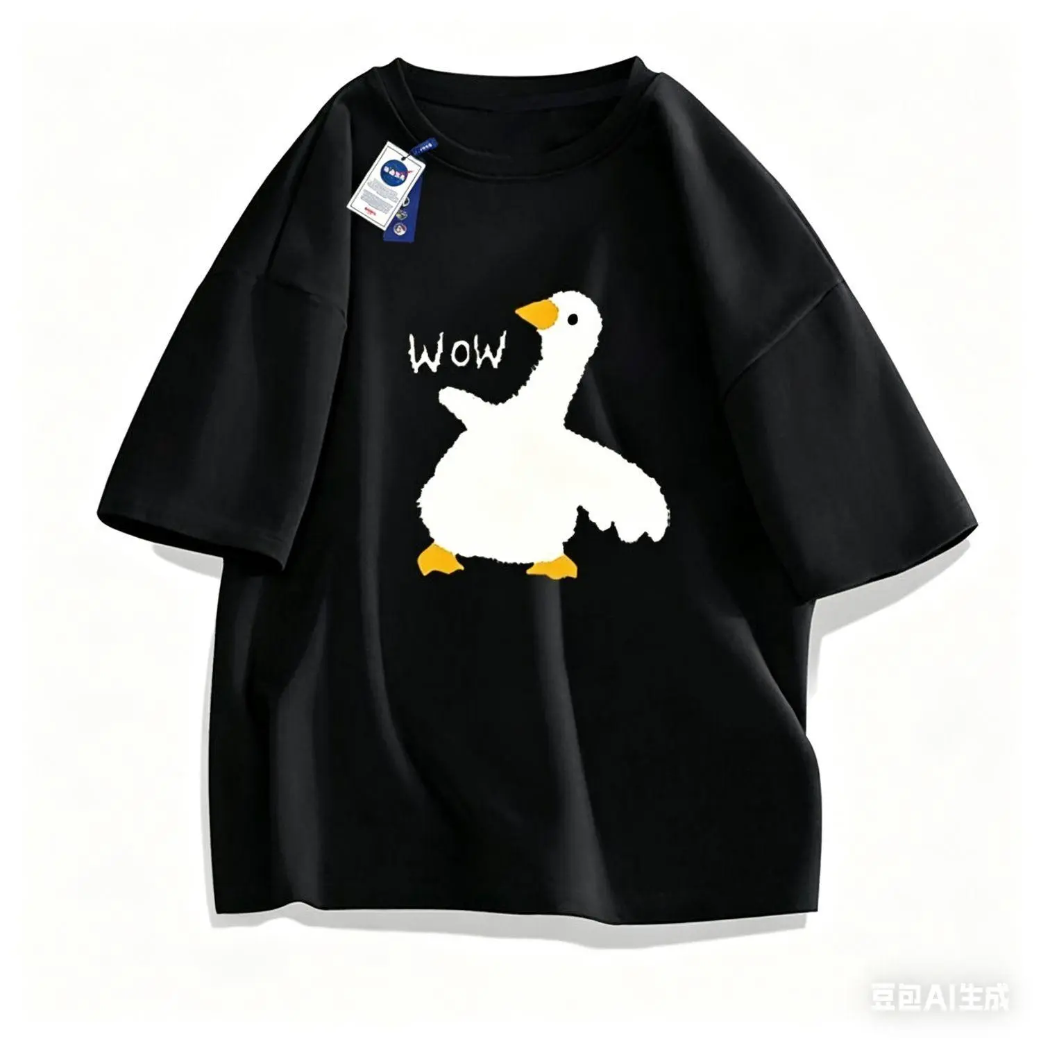 Funny Goose Graphic T-Shirt | WOW Meme Design | Trendy Oversized Tee for Men & Women | Streetwear Aesthetic | Soft Cotton Comfort | Casual Daily Wear | Unique Gift Idea | Viral TikTok Style holiday bill simple line clothes breathable workout machine washa