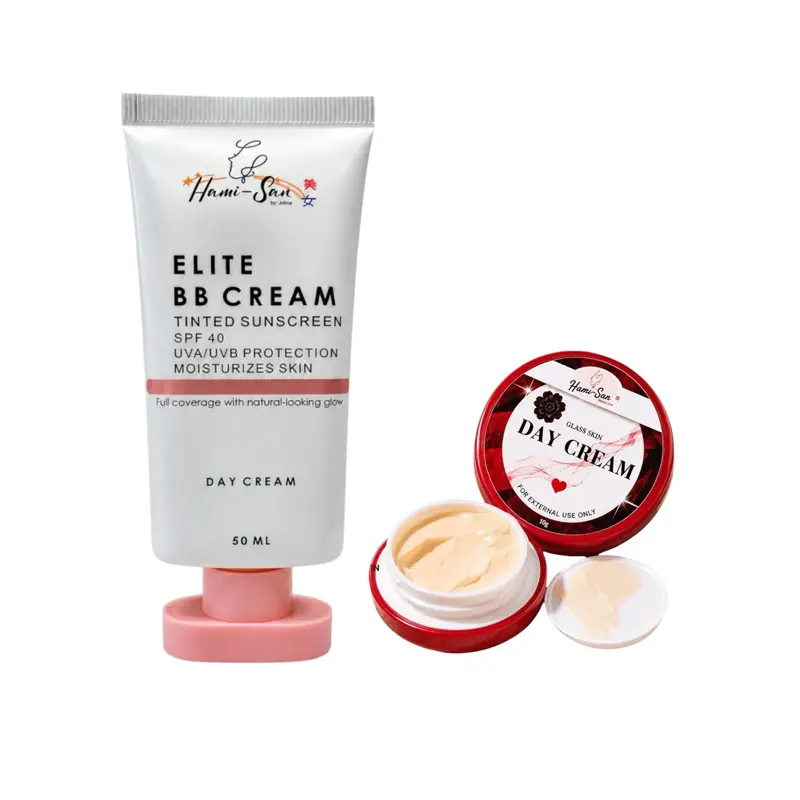 Hami-San by Jolina Bundle: Elite BB Cream 50ml – Tinted Sunscreen & Day Cream with Natural Coverage